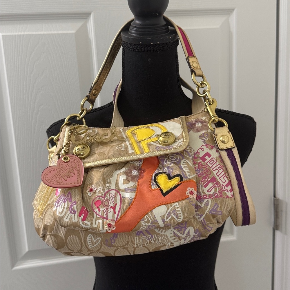 Coach Poppy Graffiti Groovy 15040 handbag 3 tags - Picture 4 of 14